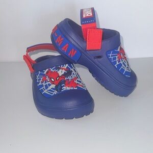 Marvel Spider-Man Kids Slip on clog - Blue and Red by Ground Up NWT size 5